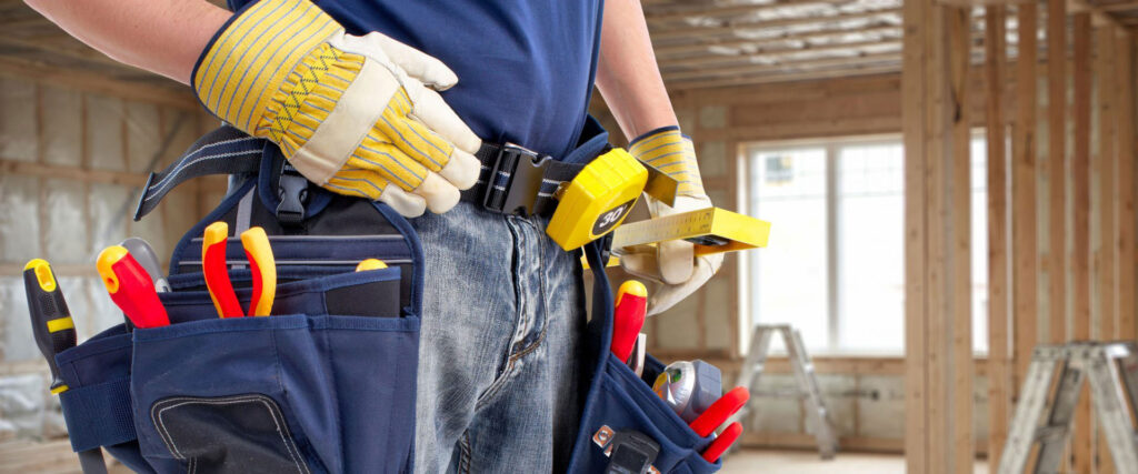 Handyman with a tool belt